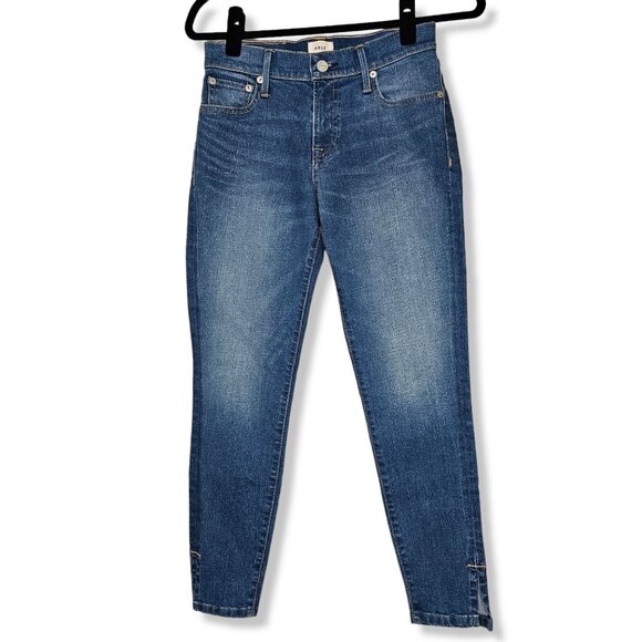 Able 25 Jeans Medium Wash Mid Rise Skinny Jeans Stretch 26" Inseam Comfy - Picture 1 of 9